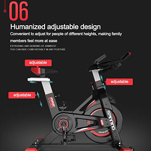GJQ Bicicleta Estática De Interior, Bicicleta Estática con Asiento Y Manillar Ajustables, Monitor LCD, Silenciosa para El Entrenamiento De La Oficina En Casa. GJQ Bicicleta Estática De Interior, Bicicleta Estática con Asiento Y Manillar Ajustables, Monitor LCD, Silenciosa para El Entrenamiento De La Oficina En Casa.