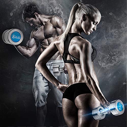 GJQ Juego De Mancuernas, Equipo De Fitness Casero, Mancuernas Portátiles De Peso, Entrenamiento De Musculación para Hombres Y Mujeres, 2Kg, 3Kg, 4Kg, 5Kg, 6Kg, 7Kg, 1 Par,2kg*2