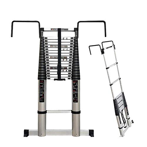 GJSN Escaleras, Escalera Telescópica, con Gancho Desmontable, Escalera de Extensión Telescópica Plegable de Aleación de Aluminio,Los 6.2M / 20.3Fft,Los 6.2M / 20.3Fft GJSN Escaleras, Escalera Telescópica, con Gancho Desmontable, Escalera de Extensión Telescópica Plegable de Aleación de Aluminio,Los 6.2M / 20.3Fft,Los 6.2M / 20.3Fft