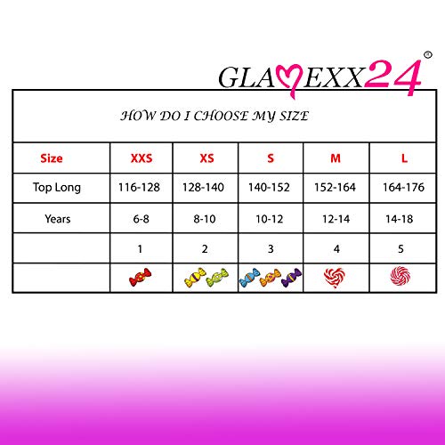 Glamexx24 Sujetador para niñas, Pack de 6 Sujetadores clásicos, Bustier Infantil Deportivo, Ropa Interior para niños sin Costuras