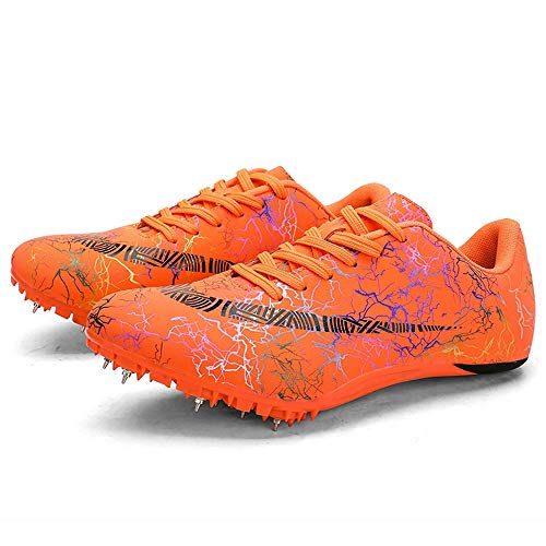 GLEYDY Unisex Zapatillas de Atletismo para Hombre Zapatillas de Atletismo Profesionales Atletismo Training Picos de Entrenamiento a Campo Traviesa 8 Zapatilla De Correr con Clavos,003,42EU