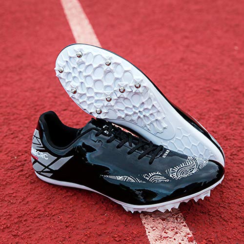 GLEYDY Zapatillas de Atletismo Unisex Adulto 8 Zapatos con Clavos Zapatillas Deportivas Zapatos De Entrenamiento Antideslizantes Zapatillas De Atletismo De Salto,002,43EU
