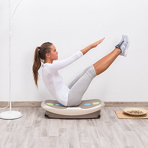 GLOBAL RELAX Zen Shaper® Plataforma vibratoria oscilante de Fitness (Modelo 2020) - Tabla vibradora de Ejercicios para Adelgazar y Perder Peso - 3 áreas de Ejercicio y Gimnasia -Garantía 2 Años