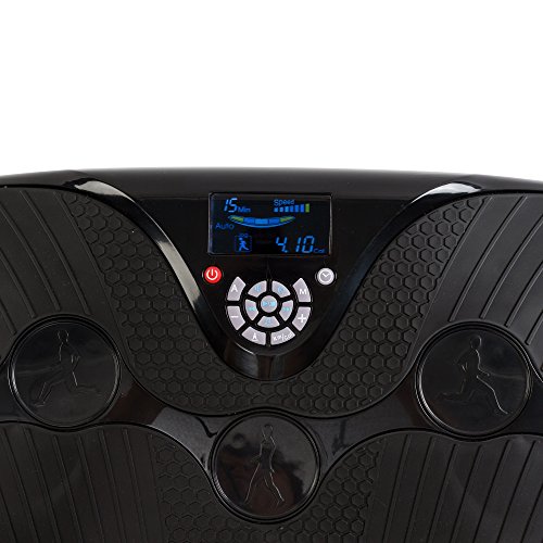 GLOBAL RELAX Zen Shaper® Plus Plataforma vibratoria oscilante Fitness - Negro (Modelo 2020) - Tabla vibradora de Gimnasia para Adelgazar y Perder Peso - 3 áreas de Ejercicio – Garantía 2 Años