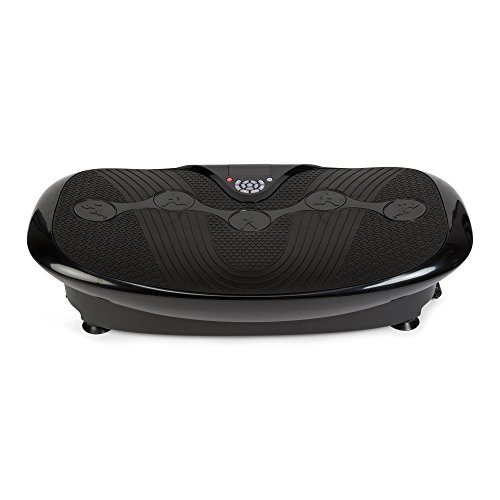 GLOBAL RELAX Zen Shaper® Plus Plataforma vibratoria oscilante Fitness - Negro (Modelo 2020) - Tabla vibradora de Gimnasia para Adelgazar y Perder Peso - 3 áreas de Ejercicio – Garantía 2 Años