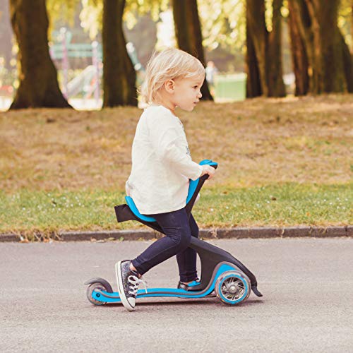 Globber 458-101 Patinete EVO Comfort, Niños Unisex, Blue, Modo de Uso 1 y 2: 97cm x 62cm x 28cm Peso: 3,89Kg Modo de Uso 3: 48,5cm x 58 x 24,5cm Peso: 3,41Kg Modo de Uso 4 y 5: 82,5cm x 56cm x 28cm Globber 458-101 Patinete EVO Comfort, Niños Unisex, Blue, Modo de Uso 1 y 2: 97cm x 62cm x 28cm Peso: 3,89Kg Modo de Uso 3: 48,5cm x 58 x 24,5cm Peso: 3,41Kg Modo de Uso 4 y 5: 82,5cm x 56cm x 28cm