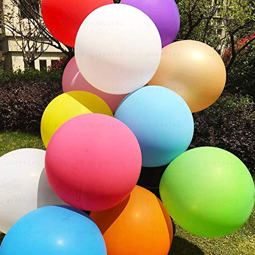 Globos Grandes, Comius Sharp 10 Piezas 90 cm de látex Gigante Globos de Colores para Fiesta cumpleaños Bodas Bautizo graduación Navidad Carnaval Celebraciones (Multicolor)