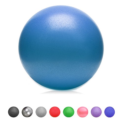 Gloop - Pelota blanda de gimnasia gruesa antipinchazos, pelota de pilates, bandas de resistencia, Niñas, Color azul, 25 cm., 25 cm