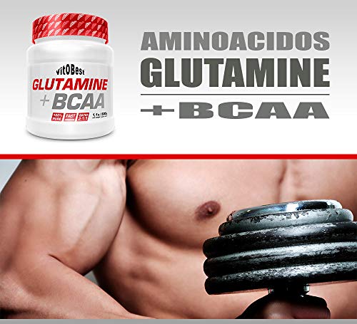 GLUTAMINE + BCAA - Suplementos Alimentación y Suplementos Deportivos - Vitobest (Cola, 500g)
