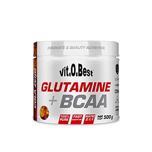 GLUTAMINE + BCAA - Suplementos Alimentación y Suplementos Deportivos - Vitobest (Cola, 500g)