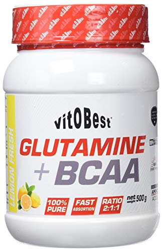 GLUTAMINE + BCAA - Suplementos Alimentación y Suplementos Deportivos - Vitobest (Limón, 500g) GLUTAMINE + BCAA - Suplementos Alimentación y Suplementos Deportivos - Vitobest (Limón, 500g)
