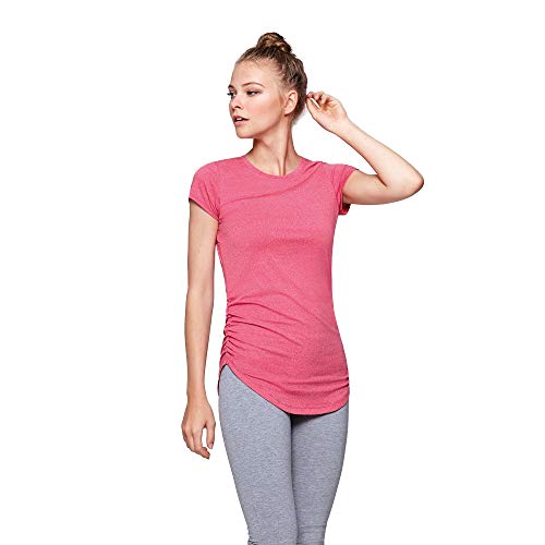 GO HEAVY Camiseta deportiva de manga larga para mujer, Mujer, Camisa de yoga, rojo, extra-large
