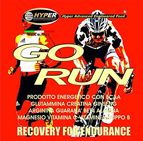 Go Run Suplemento de Ciclismo Energético Maltodextrina Frutitosa Glutamina Creatina BCAA Arginina Ginseng Guaraná Beta Alanina, Magnesio Potasio (Go Run 4 paquetes de 1000 g)