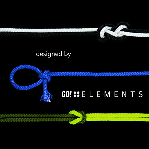 GO!elements 100m Cuerda Paracord de Nylon Resistente al desgarro - 3mm Paracord 425 Tipo II líneas como Cuerda para Exteriores, Cuerda para Todo Uso - línea de Nylon MAX. 192kg, Color:Neon