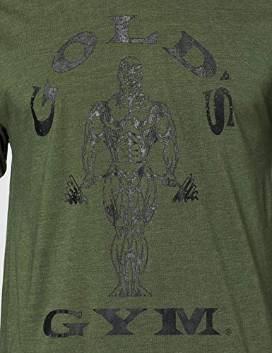 Gold´s Gym Ggtop009 Camiseta, Hombre, Army Marl, Medium