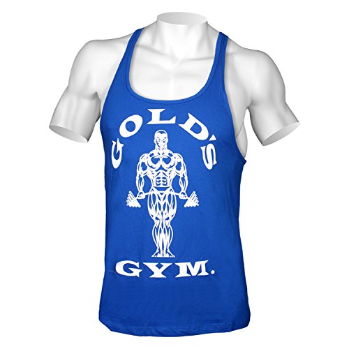 Gold´s Gym GGVST-003 Muscle Joe - Camiseta musculación para Hombre, Color Azul Royal, Talla L