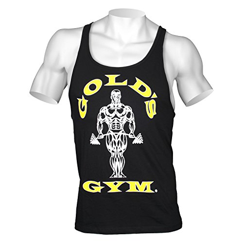 Gold´s Gym GGVST-003 Muscle Joe - Camiseta musculación para Hombre, Color Negro, Talla L