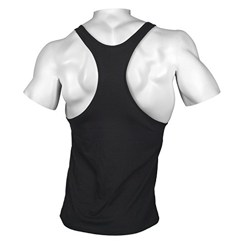 Gold´s Gym GGVST-003 Muscle Joe - Camiseta musculación para Hombre, Color Negro, Talla L