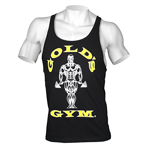 Gold´s Gym GGVST-003 Muscle Joe - Camiseta musculación para Hombre, Color Negro, Talla M