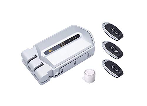 Golden Shield Alarm - Cerradura Invisible con alarma 120db, 3 mandos incopiables Golden Shield Alarm - Cerradura Invisible con alarma 120db, 3 mandos incopiables