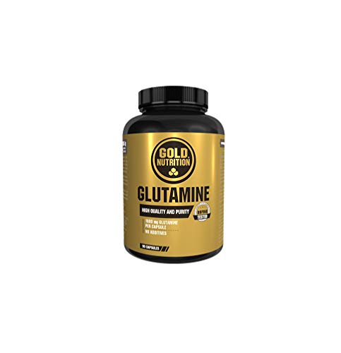 Goldnutrition Glutamine 1000mg, 90 cápsulas, Anticatabólico y Recuperador Goldnutrition Glutamine 1000mg, 90 cápsulas, Anticatabólico y Recuperador