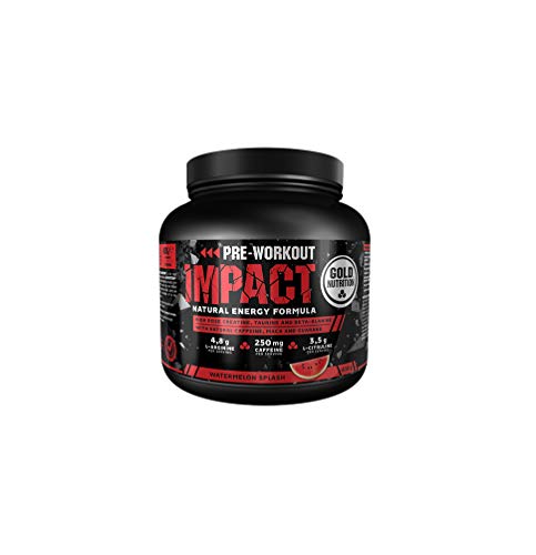 Goldnutrition Pre Workout Impact 400g, Sandía, Aumentar Energía Goldnutrition Pre Workout Impact 400g, Sandía, Aumentar Energía
