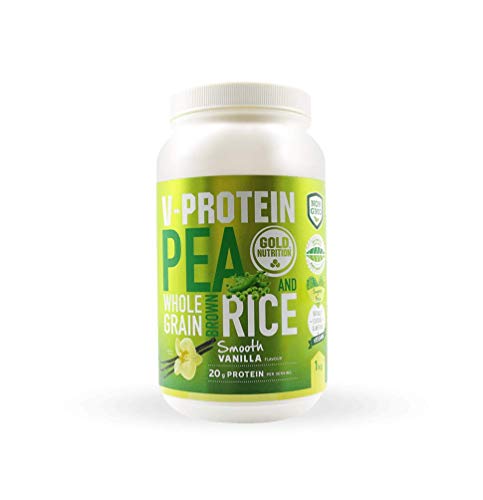 Goldnutrition V-Protein 1kg, Vainilla Suave, Proteína Vegetal Goldnutrition V-Protein 1kg, Vainilla Suave, Proteína Vegetal