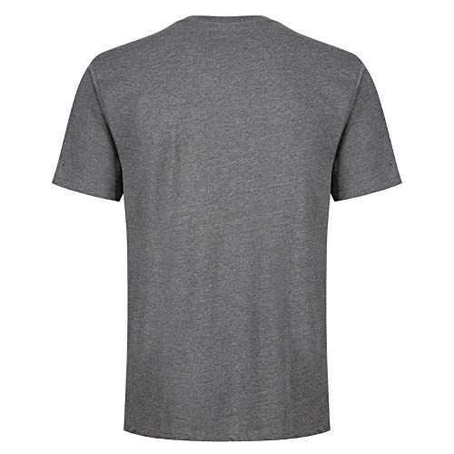 Gold's Gym Camiseta de Manga Corta para Hombre, para Entrenamiento, Fitness, Gimnasio, Deportes, Hombre, Camiseta Deportiva de Entrenamiento, GGTS002_GMTUR_M, Gris Marl/Turquesa, M