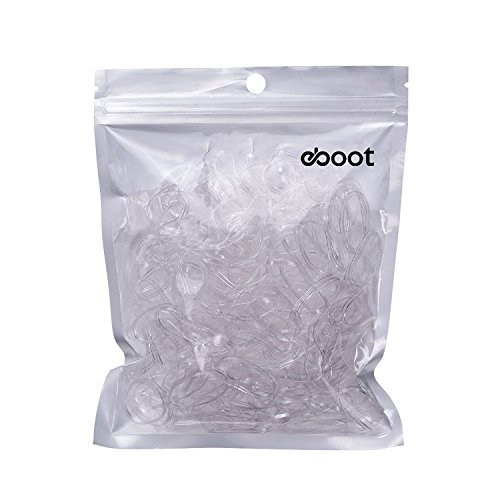 Goma de Pelo Transparente Banda Elástico de Pelo, 1000 Paquetes Goma de Pelo Transparente Banda Elástico de Pelo, 1000 Paquetes