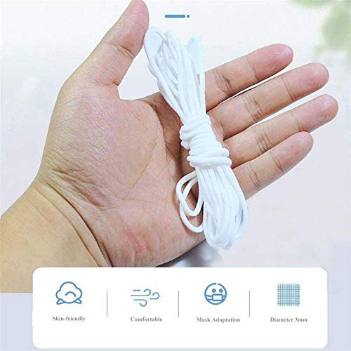 Goma Elastica Costura 2 piezas, Elastica Redondos Cintas Elásticas Costura Y Manualidades DIY Cordón Goma Elástico para Coser Ropa【3mm, 20m】 Goma Elastica Costura 2 piezas, Elastica Redondos Cintas Elásticas Costura Y Manualidades DIY Cordón Goma Elástico para Coser Ropa【3mm, 20m】