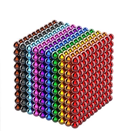 GOOCO Bola mágica 3D, 3mm Juguetes de Rompecabezas mágico Juguetes Descompresión Desarrollo Inteligente Juguetes Regalo Ideales, Rompecabezas de Colores (10 Colores), 1000 partículas