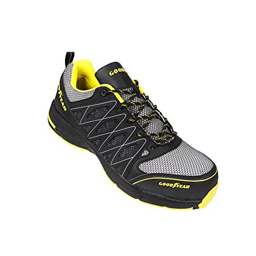 Goodyear GYSHU1502, Zapatillas de Seguridad para Hombre, Negro (Black/Yellow), 42 EU