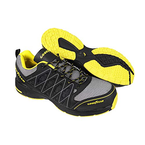 Goodyear GYSHU1502, Zapatillas de Seguridad para Hombre, Negro (Black/Yellow), 42 EU Goodyear GYSHU1502, Zapatillas de Seguridad para Hombre, Negro (Black/Yellow), 42 EU