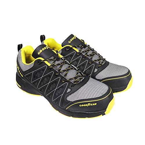 Goodyear GYSHU1502, Zapatillas de Seguridad para Hombre, Negro (Black/Yellow), 43 EU