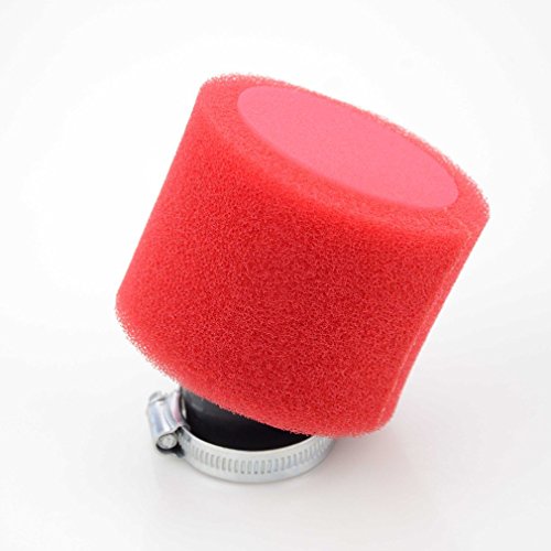 GOOFIT Filtro Aire Esponja Moto 42mm Inclinado Universal Pit Bike para 49cc 50cc 70cc 90cc 110cc 125cc Motocross Pocket Bike Scooter Quad Rojo GOOFIT Filtro Aire Esponja Moto 42mm Inclinado Universal Pit Bike para 49cc 50cc 70cc 90cc 110cc 125cc Motocross Pocket Bike Scooter Quad Rojo