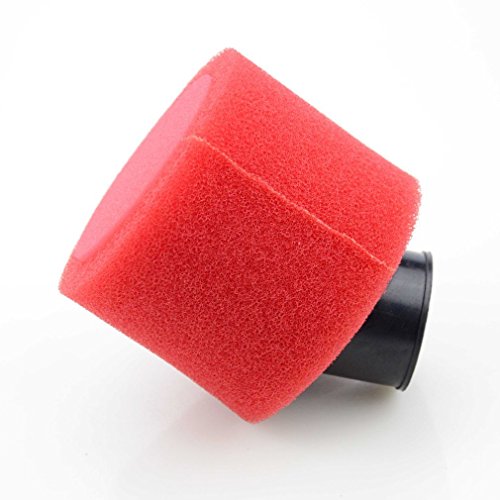 GOOFIT Filtro Aire Esponja Moto 42mm Inclinado Universal Pit Bike para 49cc 50cc 70cc 90cc 110cc 125cc Motocross Pocket Bike Scooter Quad Rojo GOOFIT Filtro Aire Esponja Moto 42mm Inclinado Universal Pit Bike para 49cc 50cc 70cc 90cc 110cc 125cc Motocross Pocket Bike Scooter Quad Rojo