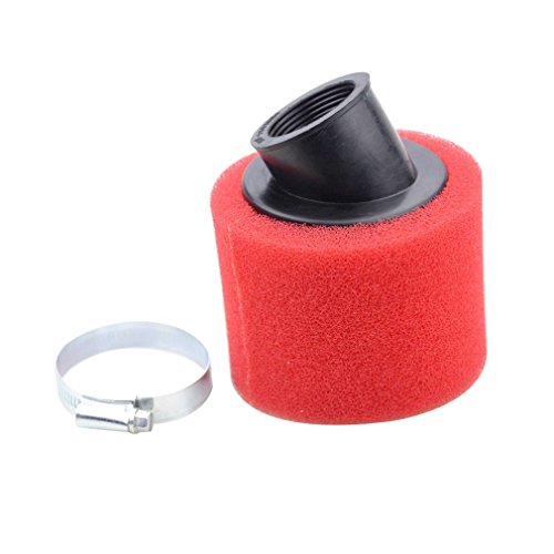 GOOFIT Filtro Aire Esponja Moto 42mm Inclinado Universal Pit Bike para 49cc 50cc 70cc 90cc 110cc 125cc Motocross Pocket Bike Scooter Quad Rojo GOOFIT Filtro Aire Esponja Moto 42mm Inclinado Universal Pit Bike para 49cc 50cc 70cc 90cc 110cc 125cc Motocross Pocket Bike Scooter Quad Rojo