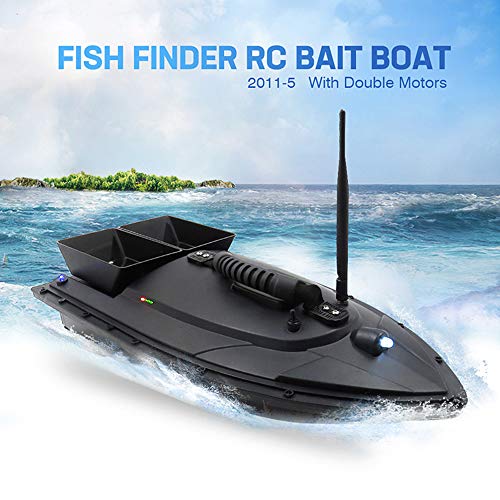 Goolsky Flytec 2011-5 Barco de pesca Barco Buscador 1.5kg Carga de gran capacidad 500 m Control remoto Motor doble RC Accesorios de barco Regalos para pescadores y hombres(Especificación: Reino Unido)