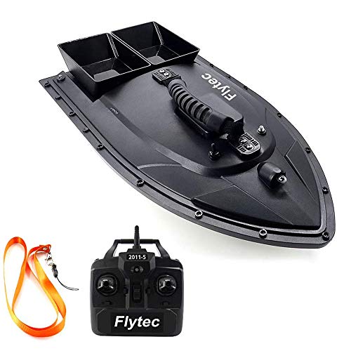 Goolsky Flytec 2011-5 Barco de pesca Barco Buscador 1.5kg Carga de gran capacidad 500 m Control remoto Motor doble RC Accesorios de barco Regalos para pescadores y hombres(Especificación: Reino Unido)