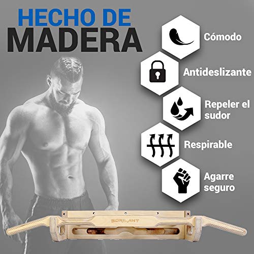 Gorilant - Barra de Dominadas Titan Pared sobre Puerta, Pulls up Bar, Múltiples agarres| Montaje Fácil | Antideslizante | hasta 130 kg Gorilant - Barra de Dominadas Titan Pared sobre Puerta, Pulls up Bar, Múltiples agarres| Montaje Fácil | Antideslizante | hasta 130 kg
