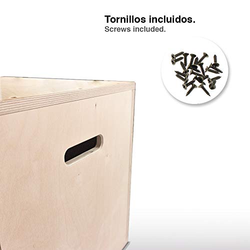 Gorilant - Cajon Pliometrico Madera de Abedul BB, Entrenamiento Crossfit, Plyo Box, cajón para Saltos, tamaño S, M, L (Cajon M 60x50x40) Gorilant - Cajon Pliometrico Madera de Abedul BB, Entrenamiento Crossfit, Plyo Box, cajón para Saltos, tamaño S, M, L (Cajon M 60x50x40)