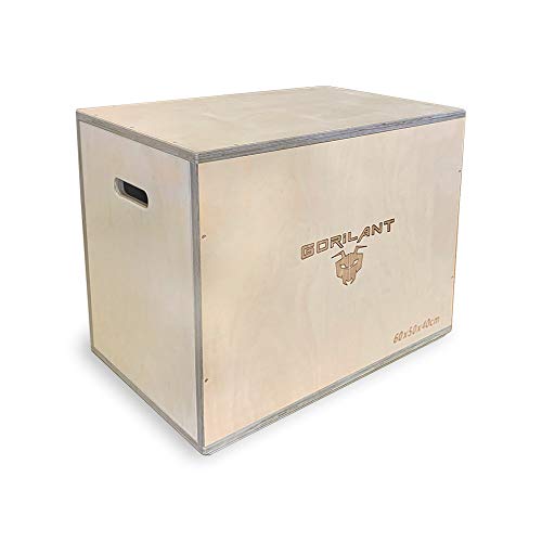 Gorilant - Cajon Pliometrico Madera de Abedul BB, Entrenamiento Crossfit, Plyo Box, cajón para Saltos, tamaño S, M, L (Cajon M 60x50x40) Gorilant - Cajon Pliometrico Madera de Abedul BB, Entrenamiento Crossfit, Plyo Box, cajón para Saltos, tamaño S, M, L (Cajon M 60x50x40)