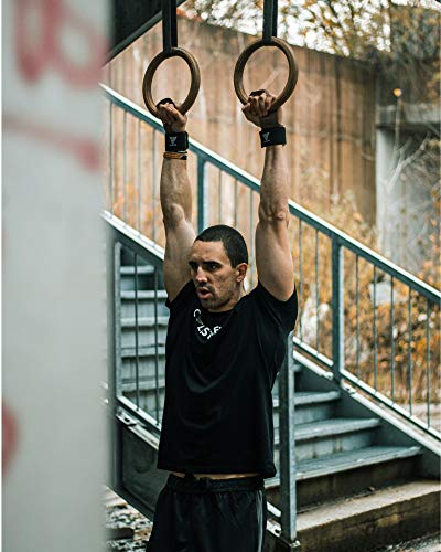 GORNATION Pull Up Grips y muñequera para protección de Manos, Wodies, Guantes para calistenia, Crossfit y Gimnasia