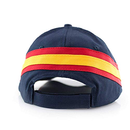 GORRA AZUL MARINO BANDERA DE ESPAÑA REGULABLE PADEL GOLF