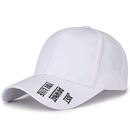 Gorra de béisbol Ocasional Salvaje Palanca 3 Filas de Letras Blanco Ajustable