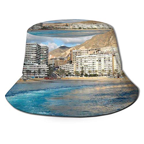 Gorra de Cubo, Sombrero de Sol Unisex, Sombrero de Safari, Gorra de Pescador, Sombrero de Playa, Sombrero Boonie, Gorra Lisa Informal, Sombrero de Sol de Cubo Aguadulce Almería