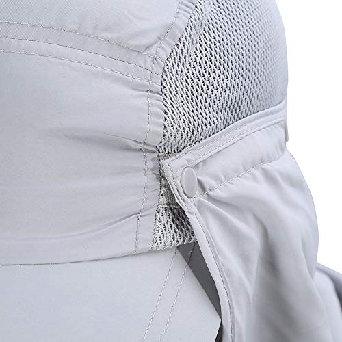 Gorra de Protección Solar Anti-UV, Sombrero Pesca del Sol Gorra al Aire Libre de Protección Solar Transpirable Cap Sombrero de Ala Ancha Protección UV Protege Cuello Cara para Hombre Mujer(Plata) Gorra de Protección Solar Anti-UV, Sombrero Pesca del Sol Gorra al Aire Libre de Protección Solar Transpirable Cap Sombrero de Ala Ancha Protección UV Protege Cuello Cara para Hombre Mujer(Plata)