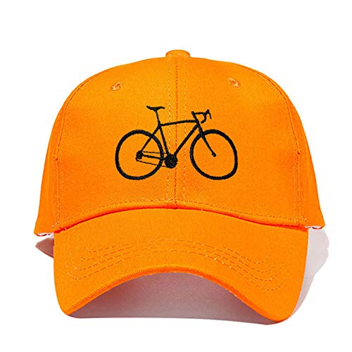 Gorras De Hombre Gorra De Béisbol Bordada Daily Commuter Bike para Mujer Sombrero De Papá De Algodón Gorra Ajustable De Bordado Snapback Hombres-Naranja_Negro Gorras De Hombre Gorra De Béisbol Bordada Daily Commuter Bike para Mujer Sombrero De Papá De Algodón Gorra Ajustable De Bordado Snapback Hombres-Naranja_Negro