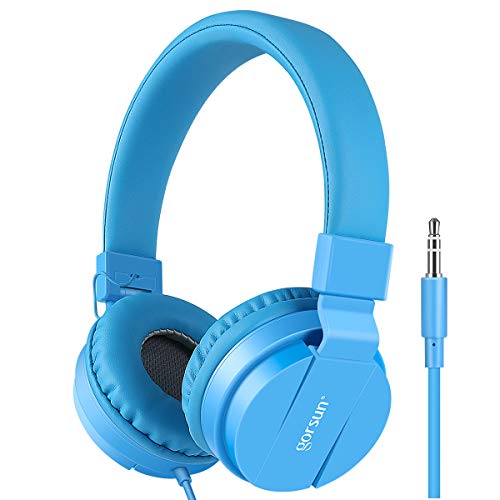 Gorsun® Auriculares para Niños,Plegable Cómodos Auriculares Niños con Seguro Material,Auriculares Infantiles con Ligera Diadema,Estéreo Cerrados Cascos para Niños -Azul Gorsun® Auriculares para Niños,Plegable Cómodos Auriculares Niños con Seguro Material,Auriculares Infantiles con Ligera Diadema,Estéreo Cerrados Cascos para Niños -Azul
