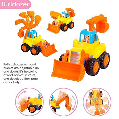 GoStock Vehículos de Construcción Coche de Juguete Coche de Friccion Camion de Juguete Coche de Juguete de Plástico Regalo de los Niños(Tractor, Niveladora, Camión del Mezclador, Camiones) GoStock Vehículos de Construcción Coche de Juguete Coche de Friccion Camion de Juguete Coche de Juguete de Plástico Regalo de los Niños(Tractor, Niveladora, Camión del Mezclador, Camiones)